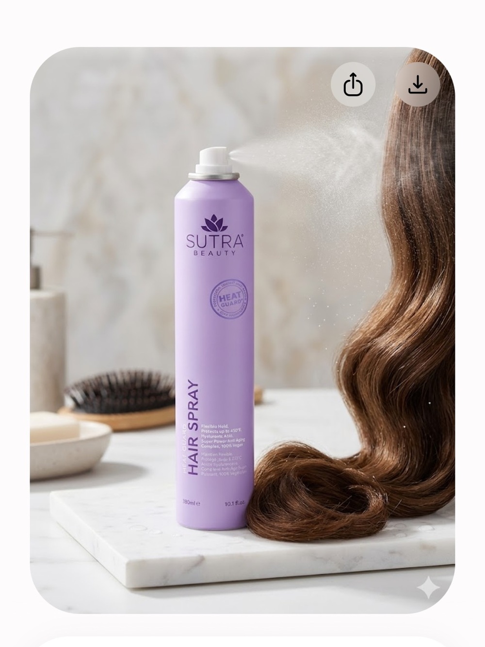 Sutra Beauty Hair Spray with Heat Guard